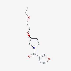 [(3S)-3-(2-ethoxyethoxy)pyrrolidin-1-yl]-(furan-3-yl)methanone