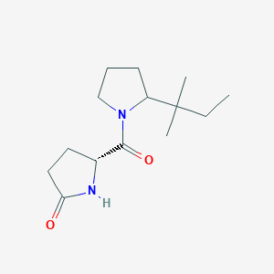 (5R)-5-[2-(2-methylbutan-2-yl)pyrrolidine-1-carbonyl]pyrrolidin-2-one