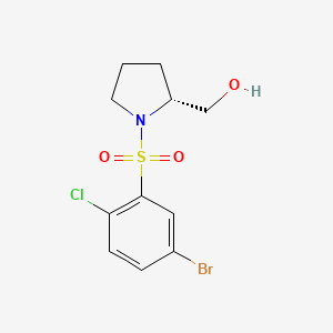 [(2R)-1-(5-bromo-2-chlorophenyl)sulfonylpyrrolidin-2-yl]methanol