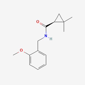 (1S)-N-[(2-methoxyphenyl)methyl]-2,2-dimethylcyclopropane-1-carboxamide