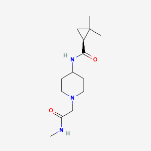 (1S)-2,2-dimethyl-N-[1-[2-(methylamino)-2-oxoethyl]piperidin-4-yl]cyclopropane-1-carboxamide