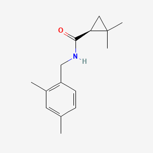 (1S)-N-[(2,4-dimethylphenyl)methyl]-2,2-dimethylcyclopropane-1-carboxamide