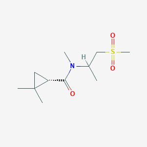 (1S)-N,2,2-trimethyl-N-(1-methylsulfonylpropan-2-yl)cyclopropane-1-carboxamide