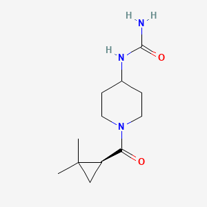 [1-[(1S)-2,2-dimethylcyclopropanecarbonyl]piperidin-4-yl]urea