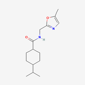 N-[(5-methyl-1,3-oxazol-2-yl)methyl]-4-propan-2-ylcyclohexane-1-carboxamide