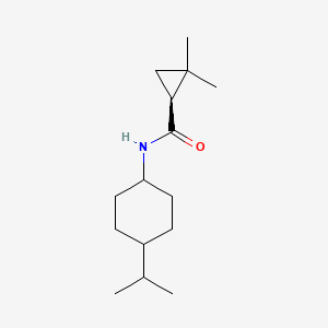 (1S)-2,2-dimethyl-N-(4-propan-2-ylcyclohexyl)cyclopropane-1-carboxamide