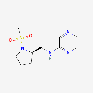 N-[[(2R)-1-methylsulfonylpyrrolidin-2-yl]methyl]pyrazin-2-amine