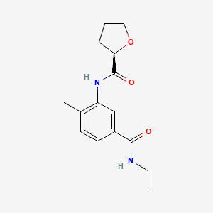 (2R)-N-[5-(ethylcarbamoyl)-2-methylphenyl]oxolane-2-carboxamide