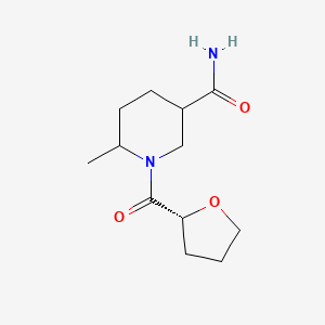 6-methyl-1-[(2R)-oxolane-2-carbonyl]piperidine-3-carboxamide