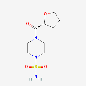 4-[(2R)-oxolane-2-carbonyl]piperazine-1-sulfonamide