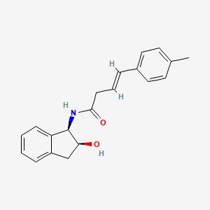 (E)-N-[(1R,2S)-2-hydroxy-2,3-dihydro-1H-inden-1-yl]-4-(4-methylphenyl)but-3-enamide