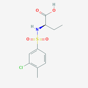 (2R)-2-[(3-chloro-4-methylphenyl)sulfonylamino]butanoic acid