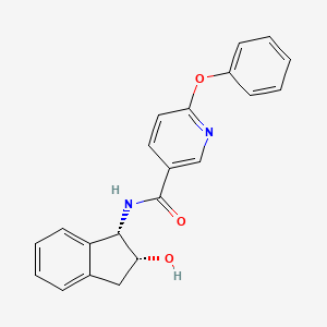 N-[(1S,2R)-2-hydroxy-2,3-dihydro-1H-inden-1-yl]-6-phenoxypyridine-3-carboxamide