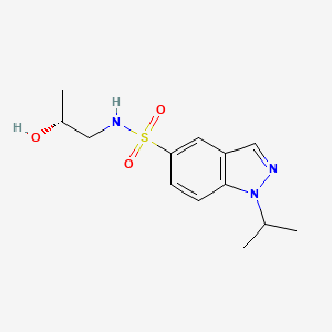 N-[(2R)-2-hydroxypropyl]-1-propan-2-ylindazole-5-sulfonamide