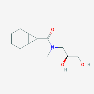 N-[(2S)-2,3-dihydroxypropyl]-N-methylbicyclo[4.1.0]heptane-7-carboxamide