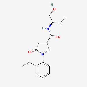 1-(2-ethylphenyl)-N-[(2R)-1-hydroxybutan-2-yl]-5-oxopyrrolidine-3-carboxamide