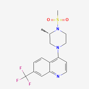 4-[(3S)-3-methyl-4-methylsulfonylpiperazin-1-yl]-7-(trifluoromethyl)quinoline