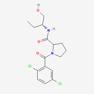 1-(2,5-dichlorobenzoyl)-N-[(2R)-1-hydroxybutan-2-yl]pyrrolidine-2-carboxamide