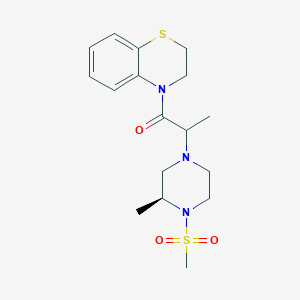 1-(2,3-dihydro-1,4-benzothiazin-4-yl)-2-[(3S)-3-methyl-4-methylsulfonylpiperazin-1-yl]propan-1-one