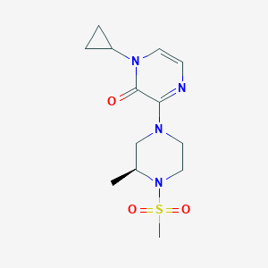 1-cyclopropyl-3-[(3S)-3-methyl-4-methylsulfonylpiperazin-1-yl]pyrazin-2-one