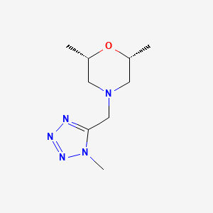 (2S,6R)-2,6-dimethyl-4-[(1-methyltetrazol-5-yl)methyl]morpholine