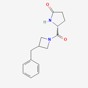 (5R)-5-(3-benzylazetidine-1-carbonyl)pyrrolidin-2-one