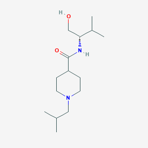 N-[(2S)-1-hydroxy-3-methylbutan-2-yl]-1-(2-methylpropyl)piperidine-4-carboxamide