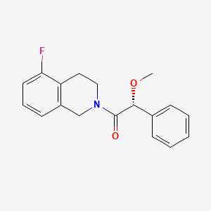 (2R)-1-(5-fluoro-3,4-dihydro-1H-isoquinolin-2-yl)-2-methoxy-2-phenylethanone