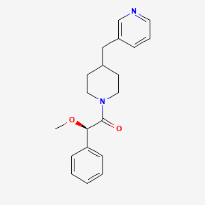 molecular formula C20H24N2O2 B7332314 (2R)-2-methoxy-2-phenyl-1-[4-(pyridin-3-ylmethyl)piperidin-1-yl]ethanone 