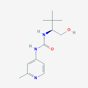 1-[(2S)-1-hydroxy-3,3-dimethylbutan-2-yl]-3-(2-methylpyridin-4-yl)urea