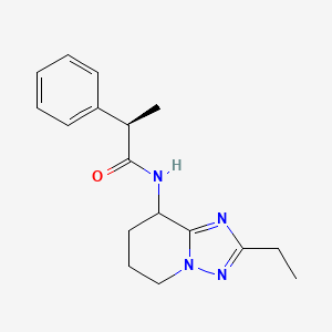 (2R)-N-(2-ethyl-5,6,7,8-tetrahydro-[1,2,4]triazolo[1,5-a]pyridin-8-yl)-2-phenylpropanamide