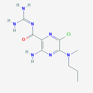 molecular formula C10H16ClN7O B073324 5-(N-甲基-N-丙基)阿米洛利 CAS No. 1151-75-3