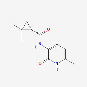 molecular formula C12H16N2O2 B7332445 (1S)-2,2-dimethyl-N-(6-methyl-2-oxo-1H-pyridin-3-yl)cyclopropane-1-carboxamide 