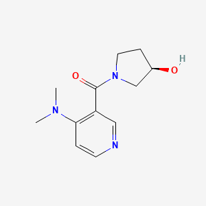 [4-(dimethylamino)pyridin-3-yl]-[(3R)-3-hydroxypyrrolidin-1-yl]methanone