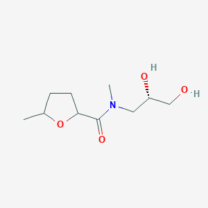 molecular formula C10H19NO4 B7332477 N-[(2S)-2,3-dihydroxypropyl]-N,5-dimethyloxolane-2-carboxamide 