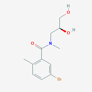 5-bromo-N-[(2S)-2,3-dihydroxypropyl]-N,2-dimethylbenzamide