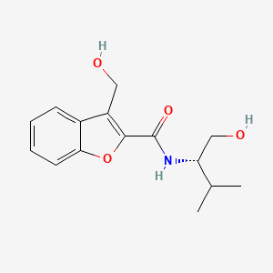 3-(hydroxymethyl)-N-[(2S)-1-hydroxy-3-methylbutan-2-yl]-1-benzofuran-2-carboxamide