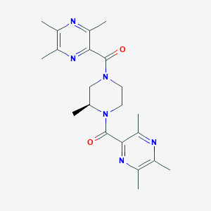 [(3S)-3-methyl-4-(3,5,6-trimethylpyrazine-2-carbonyl)piperazin-1-yl]-(3,5,6-trimethylpyrazin-2-yl)methanone