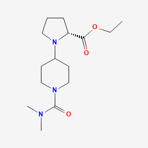 ethyl (2R)-1-[1-(dimethylcarbamoyl)piperidin-4-yl]pyrrolidine-2-carboxylate