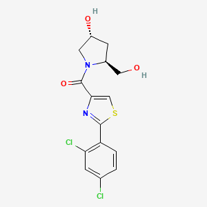 [2-(2,4-dichlorophenyl)-1,3-thiazol-4-yl]-[(2S,4R)-4-hydroxy-2-(hydroxymethyl)pyrrolidin-1-yl]methanone