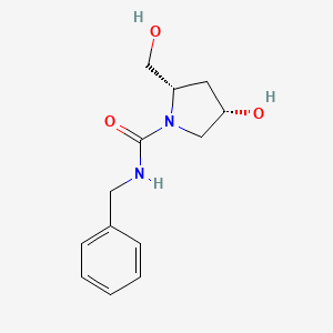 (2S,4S)-N-benzyl-4-hydroxy-2-(hydroxymethyl)pyrrolidine-1-carboxamide