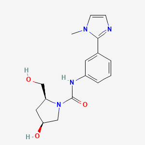 (2S,4S)-4-hydroxy-2-(hydroxymethyl)-N-[3-(1-methylimidazol-2-yl)phenyl]pyrrolidine-1-carboxamide