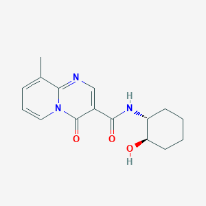 molecular formula C16H19N3O3 B7332671 N-[(1R,2R)-2-hydroxycyclohexyl]-9-methyl-4-oxopyrido[1,2-a]pyrimidine-3-carboxamide 