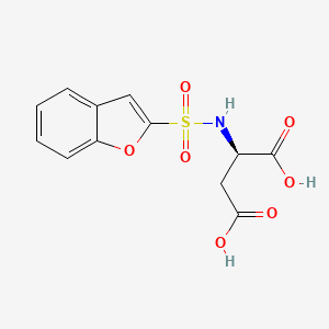 (2R)-2-(1-benzofuran-2-ylsulfonylamino)butanedioic acid