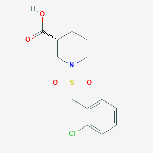 (3R)-1-[(2-chlorophenyl)methylsulfonyl]piperidine-3-carboxylic acid