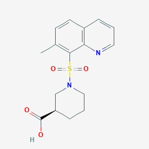 (3R)-1-(7-methylquinolin-8-yl)sulfonylpiperidine-3-carboxylic acid