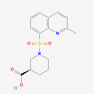 (3R)-1-(2-methylquinolin-8-yl)sulfonylpiperidine-3-carboxylic acid