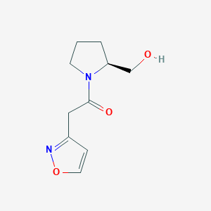 1-[(2S)-2-(hydroxymethyl)pyrrolidin-1-yl]-2-(1,2-oxazol-3-yl)ethanone