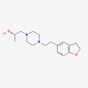 molecular formula C17H26N2O2 B7332812 (2S)-1-[4-[2-(2,3-dihydro-1-benzofuran-5-yl)ethyl]piperazin-1-yl]propan-2-ol 