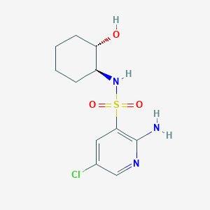 2-amino-5-chloro-N-[(1S,2S)-2-hydroxycyclohexyl]pyridine-3-sulfonamide